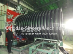 Plastic rib enhanced spiral winding drainage pipe extrusion production machine