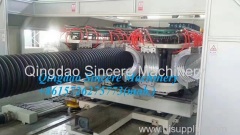 Plastic HDPE PP Double-wall Corrugated Pipe Manufacturing Extruding Machinery