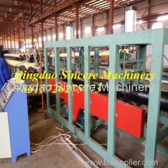 Two-steps anti-corrosion pre-insulation pipes extrusion coating line