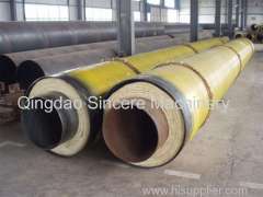 Inner pressure extrusion making machine for pre-insulated jacket pipe