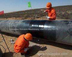 Heat shrinkable sleeve for steel pipe and plastic pipes