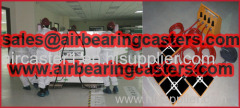 Air bearing casters six air modular