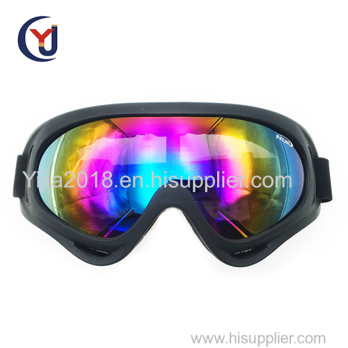 custom design big vision interchangeable uv400 lenses sports motorcycle riding mountain racing goggles