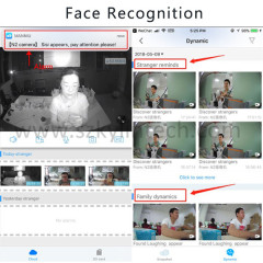 Face detection facial recognition camera smart home security alarm