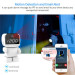 Robot wifi cctv ip wireless camera with alarm clock