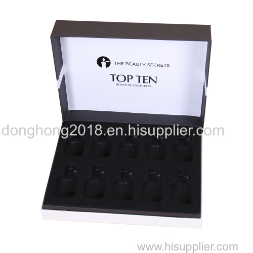 Black White Colors Hinged Perfume Boxes