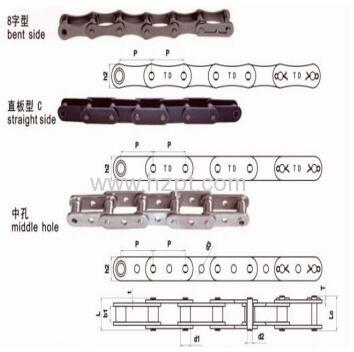 Double Pitch Roller Chain C216A C216AL C220A C220AL C220AH C220AHL C224A C224AL C224AH