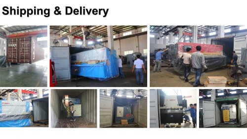 hydraulic CNC guillotine shearing machine with E21s nc control system