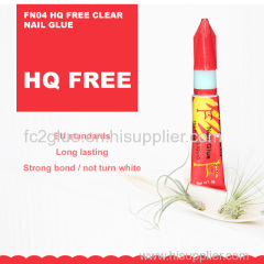 3g HQ free(below 50PPM) clear Nail glue in aluminium tube