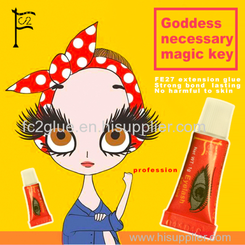 FC2 1g 6# black low odorless medical grade individual waterproof eyelash extension glue