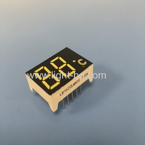 Custom Ultra white dual digit 0.47 7 segment led display common cathode for temperature indicator