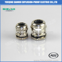 Waterproof brass cable gland IP68 for light fixture
