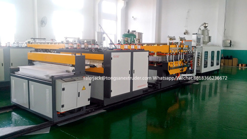 PP corrugated sheet extrusion machine/PP hollow sheet making machine