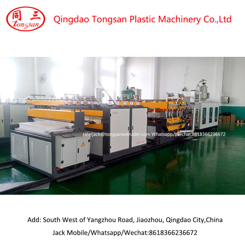 PP corrugated sheet machine