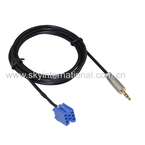 For Blaupunkt Aux Cable 3.5MM METAL Plug Car Audio Parts Audio Cable