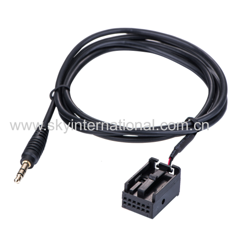 AUX 3.5mm Input Adapter Cable For Ford Focus Mk2 C-Max S-Max 6000 Fiesta Mondeo