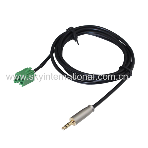For Renault Clio Megane 2005-2012 Aux In Cable For iPod MP3 3.5MM Jack METAL