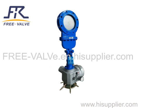 WCB/CF8/CF3/ ductile cast iron/ Electric bonnet Knife Gate Valve/slurry knife gate valve