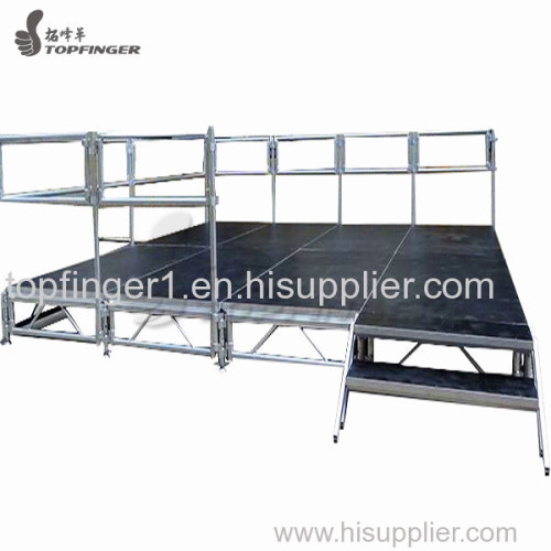 Retractable Curtain Stand Aluminum Stage Stage Blocks to Buy Steel Deck Staging 1mx2m