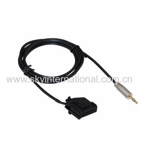 VW 18PIN to 3.5mm Aux Cable CD Change Cable Metal Plug