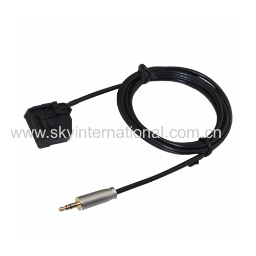 VW 18PIN to 3.5mm Aux Cable CD Change Cable Metal Plug