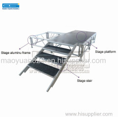 Cheap Aluminum Outdoor Event Concert Dance Exhibition Light Used Mobile Portable Stage Platform For Sale