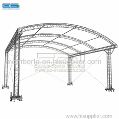 China supplier aluminum spigot outdoor stage light event design concert roof structure truss style
