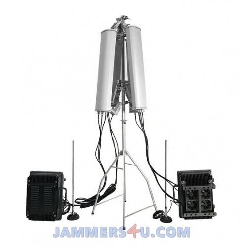 ANTI-DRONE UAV JAMMER 7 BANDS 178W UP TO 3000M
