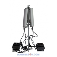 ANTI-DRONE UAV JAMMER 6 BANDS 128W UP TO 3000M