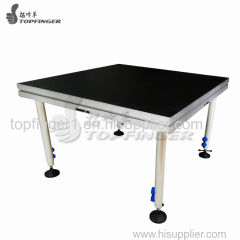 Manufacturer Supplier Lighted Stage Platform Outdoor Concert Stage Plywood Stag 1mx1m 4 Legs Stage