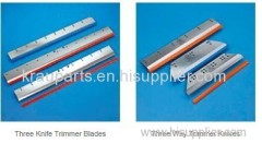 Trimmer knives Three way trimmer knives for print industry paper cutting blades paper cutting machine Sharpen service