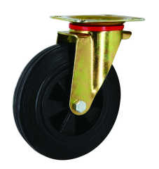 Trash Single Caster Rubber