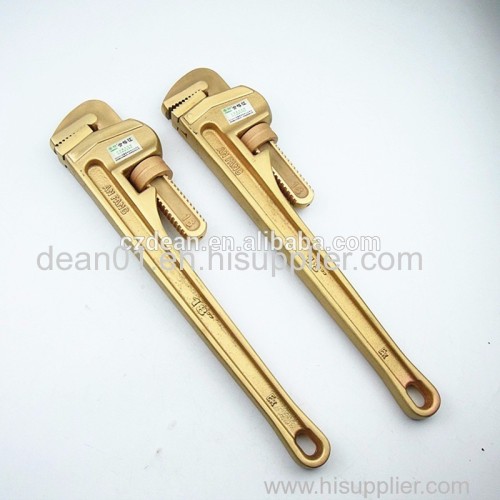 sparkproof pipe wrench tube spanner stillson copper alloy