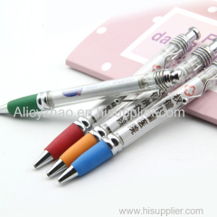 Metal Clip Pull Out Banner Ball Pen Customized Banner Pen