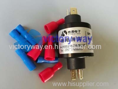 Three Circuits High Current Plug Straightly Slip Ring in Packing Machine