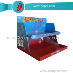 YJ Display Custom Foldable Countertop POS Cardboard Umbrella Display Stand