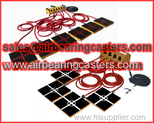 Air bearing casters application and manual instruction