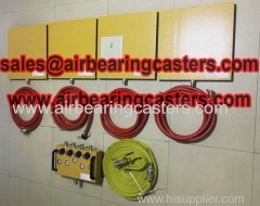 Air casters details with price list pictures