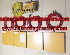 Air bearing casters application with instruction