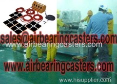 Air bearing casters application with instruction
