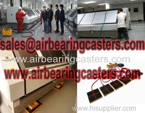 Air bearing and casters details with pictures manual instruction