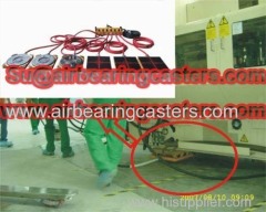 Air bearing casters application and pictures