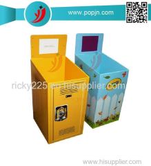 Retail promotion cardboard floor display stand carton display shelf paper display rack