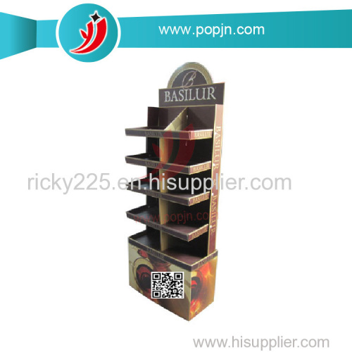 Custom Cardboard Display Stand, Corrugated Cardboard Display Rack Floor Display Shelf Unit