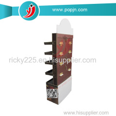 Supermarket POS Cardboard Floor Display Stand for Accessories Computer Components