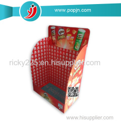 Custom Cardboard Display Stand Corrugated Cardboard Display Rack Floor Display Shelf Unit