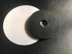 Super white rare earth neodymium rubber coated magnets