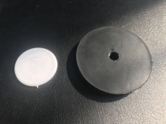 Super white rare earth neodymium rubber coated magnets