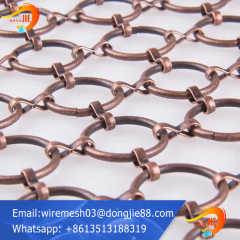 carbon steel Decorative ring metal mesh for ceiling maker