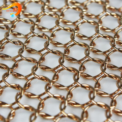 carbon steel Decorative ring metal mesh for ceiling maker